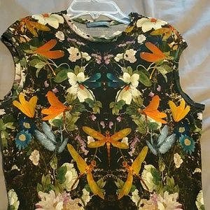 Alexander McQueen floral tank dress